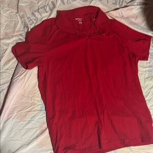 Saddlebred Red Polo Shirt Vibrant Color Performance Fabric